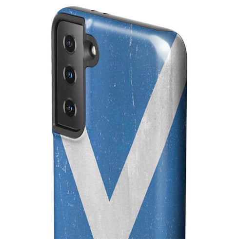 Scotland Flag Distressed Galaxy S21 FE Pro Case